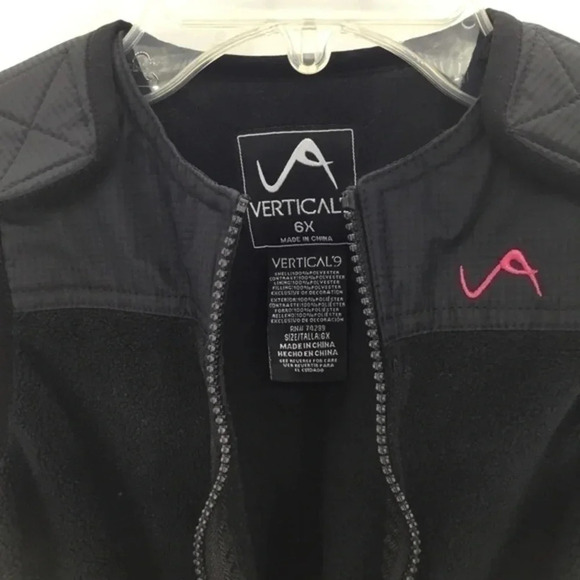 Vertical’9 Girls Black Ski/Snow Bib Overalls - Picture 5 of 8